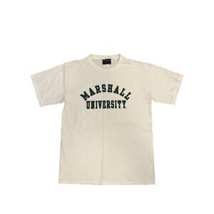 Y2K Marshall University Medium collegiate shirt Jansport grunge stained